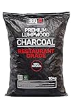 Green Olive Firewood - 10kg Restaurant Grade Lumpwood BBQ Charcoal Bag - Large Chunks for Longer Cooking - Ideal for Charcoal Barbecues and Outdoor Grilling - Premium BBQ Coal - Image 1