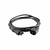 C14 to C5 Power Plug Cable,IEC 320 C14 Male to C5 Female Adapter Cable,Universal Power Adapter IEC 320 C14 to C5 Adapter Converter C5 to C14 AC Power Cable 3 Pin IEC320 C14 Connector (6ft/1.8m)