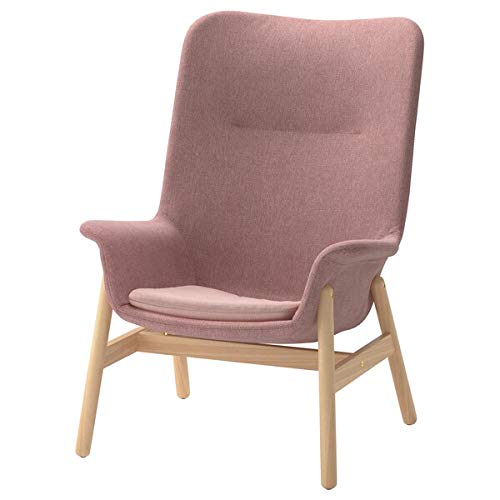 MSAMALL VEDBO High-back armchair, Gunnared light brown-pink, 80x85x108 durable and easy to care for. Fabric armchairs. Armchairs & chaise longues. Sofas & armchairs. Furniture. Environment friendly.