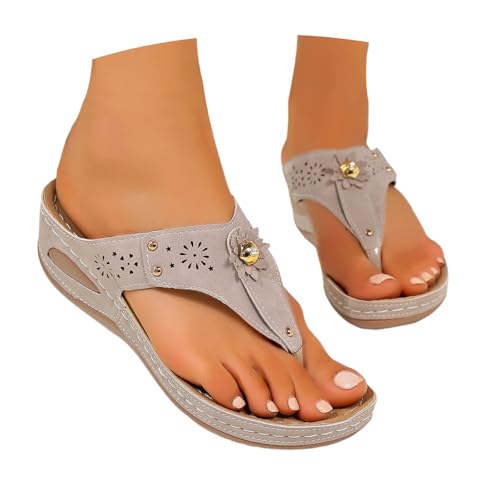 Sandales confortables pieds sensibles avec semelle épaisse amortissante en maille