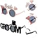 Ciieeo 2Pcs Bride And Groom Sunglasses Bride Groom Eyeglasses Party Eyeglasses Bridal Wedding Hen Party Favors for Bridal Shower Bachelor Party Photo Props Unique Wedding Accessories Memorable Moments