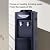 Top-Loading Water Cooler Dispenser, Hot & Cold Water, Holds 3/5 Gallons Bottles, Water Dispenser with Child Safety Lock Removable Drip Tray & Storage Cabinet for Home, Office