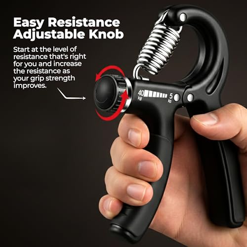 Image of Durafit91 Fit Pro Adjustable Hand Gripper for Men & Women - Grip Strengthener for Forearm, Wrist & Finger Workout, Home & Gym Fitness Equipment