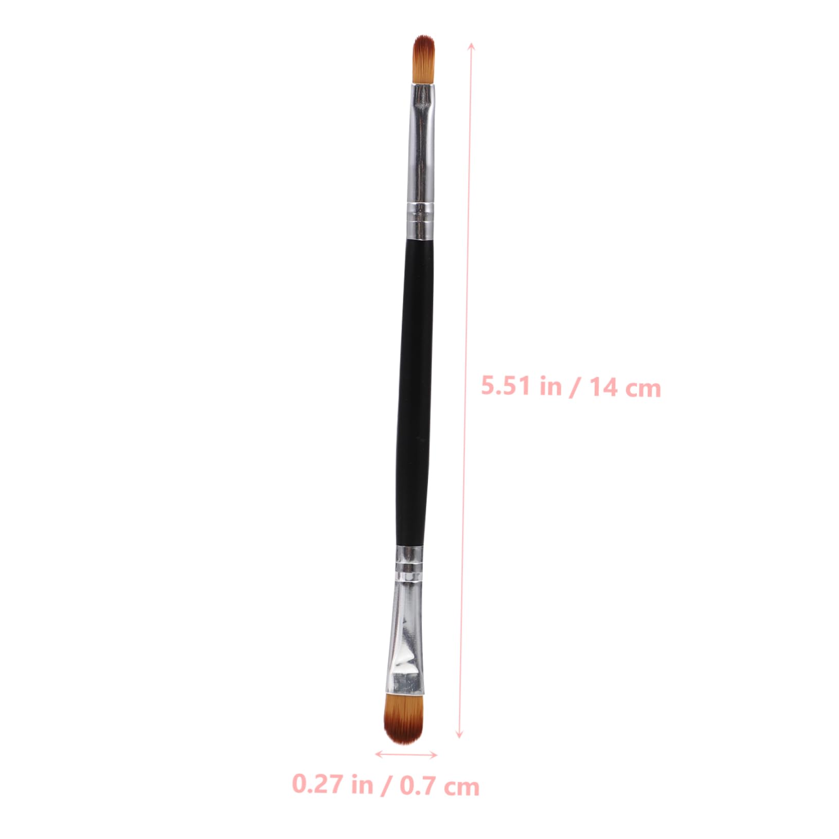 TOVINANNA Facial Brush Set Double-ended Shadow Brush Soft Synthetic Fiber Versatile for Eyes Cheeks and Face