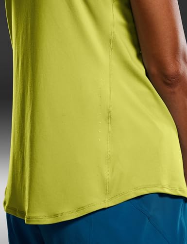 Image of CRZ YOGA Lightweight Racerback Tank Top | Workout, Moisture Wicking, Classic Fit, Hip Length, Reflective Spots, Sleeveless Shirts for Women