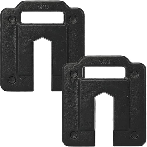 2 Pack Heavy Duty Steel Base Weights for Backdrop Stand, 11lbs Steel Plates for Pop Up Canopy Tents, Pipe and Drape Backdrop Stand Support, Outdoor Wedding Decor, Photography Backdrop, Umbrella Base