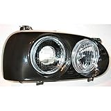 1x Scheinwerfer beidseitig Scheinwerfer Hauptscheinwerfer Frontscheinwerfer beidseitig schwarz H1/H3 für Modell III 1H1 1H5 1E7