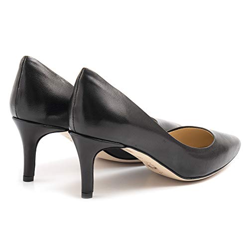 L'ARIANNA Décolleté Nero in Pelle Tacco Medio