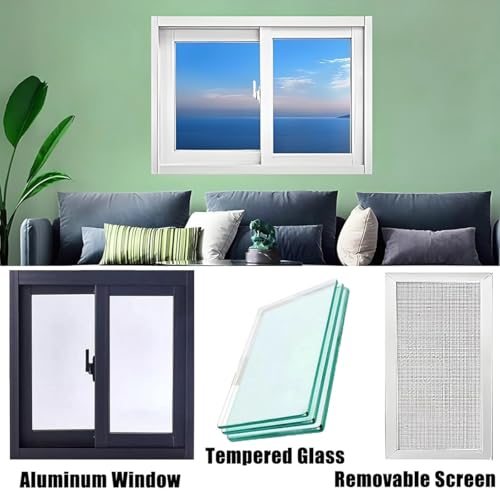 Ventana de popa de aleación de aluminio elegante para el hogar 4