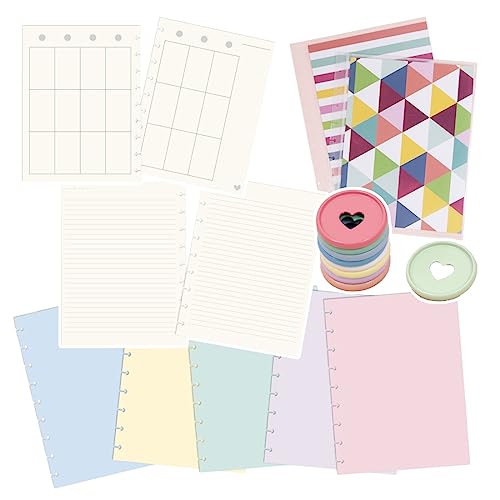 Craftelier - Relieuse manuelle à 30 trous - Perforatrice avec 6 anneaux tons pastel - Perfore jusqu'à 5 feuilles - Compatible avec les formats A4, A5, A6, A7 - Pour cahiers et scrapbooking