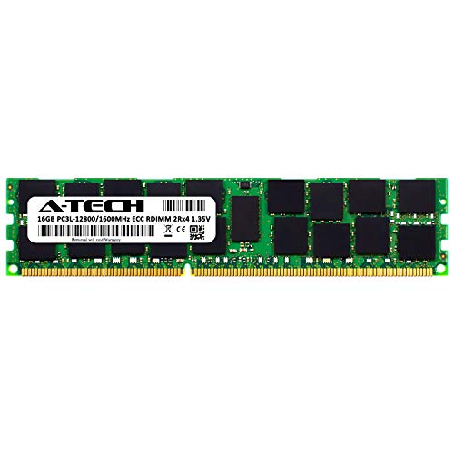 A-Tech 16GB for Intel S5520HC (1 x 16GB) PC3-12800 (DDR3-1600) ECC Registered RDIMM 240-Pin 2Rx4 1.35V Server Memory RAM