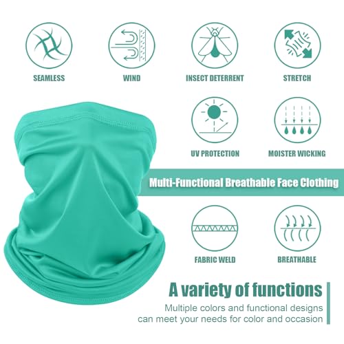 Image of Geyoga Summer UV Protection Cooling Neck Gaiter | Sunscreen Breathable Face Scarf Bandana Mask Neck Gaiter for Outdoor Fishing Hiking Camping