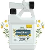 mdxconcepts Ready-to-Use Outdoor Pest Control Spray with Natural Essential Oils - Mosquito and Insect Repellent, Treatment, and Killer - Plant-Based - Safe for Pets, Plants, Kids - 64 oz
