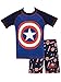 Marvel Costume da Bagno Due Pezzi per Ragazzi Captain America Blu 8-9 Anni