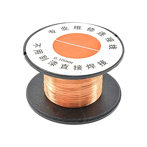 5pcs 0.1MM Copper Solder Soldering Welding Cellphone Repair PPA Enamelled Reel Wire 15m