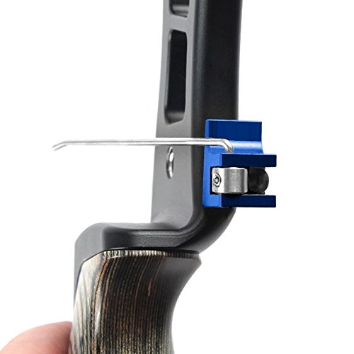 Keen So Professional Aluminum Archery Arrow Rest, Recurve Bow Magnetic Arrow Rest For Right Hand Hunting Shooting With 2 Screws/2 Shim/3 Adjusting Wrench(Blue) #TOP3