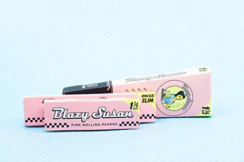 Blazy Puff Pack | Pink Rolling Papers & Cones Bundle | Vegan & Smooth Burning | Blazy Susan Quality Smoking Accessories - Thumbnail 2