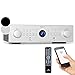 Produktbild Auna Verstärker, HiFi Stereo Mini Verstärker, HiFi-Verstärker mit Bass & Treble Regler, 4 Kanal Audio-Verstärker, Stereo-Verstärker & Lautsprecher mit Fernbedienung & AUX Eingang, AV Receiver