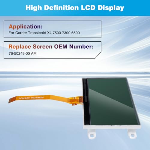 Image of 76-50248-00-AM LCD Display Replacement for Carrier Transicold X4 7500 7300 6500 Refrigeration Unit | 765024800AM Screen Display Panel