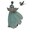 Dilicoming fairy garden statue bird feeder 12 inch fairy statue for home decoration resin outdoor statues for garden decoration best bird feeder garden gift for women 12 x 75 x 5 inch  urban country home decor