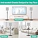 Heavy-Duty Floor Speaker Stands Pair for Sony Bravia Theatre Quad HT-A9M2 Speaker Stands - Height Adjustable Surround Sound Speaker Stand for Sony HT-A9M2 Stands with Cable Management (Stand Only)