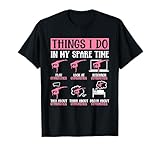 Things I Do In My Spare Time Funny Gymnastics Gymnast Girls T-Shirt
