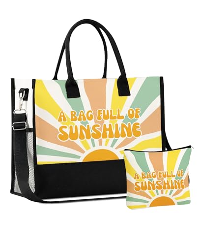 Bolsa Tote de Lona Gran Capacidad para Mujeres