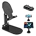 Produktbild Eono by Amazon-Desktop Handyhalterung, Tisch Handyhalter Winkel und Höhe Einstellbar Handy Ständer für alle 4"-12.9" Handys einschließlich iPhone, Huawei, Samsung, Kindles und iPads, Schwarz