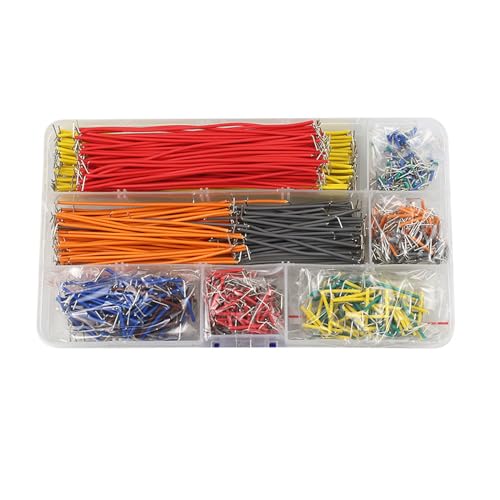 beyourchoi ジャンパー線 ジャンパーワイヤー ブレッドボード用ワイヤキット 840個 14サイズあり 収納ボックス付き 回路基板 プロトタイプ プロトタイプ テスト回路などに適です