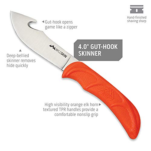 Outdoor Edge 2813-0111 Wildskin - 4.0 Inch Fixed Blade Gut-Hook Skinning Knife thumb #2