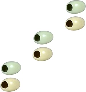 Abaodam 6 Peças Ninho De Cerâmica Para Hamster Ninho De Resfriamento De Hamster Ninho De Hamster De Verão Cabana De Hamster De Cerâmica Ninho De Esconderijo De Hamster De Cerâmica