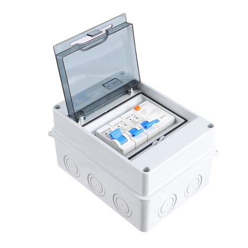 Disjoncteur 5 voies étanche IP54 Veemoon coffret nylon 30mA 400V
