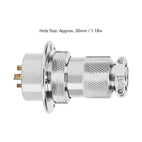 Conector enchufe avión 3 pines aleación zinc miniatura 4