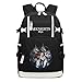Produktbild Dszgo Rucksack Arknights Mudrock Schöne Mädchen Anime Spiel Charakter Reise Rucksack Oxford Tuch HD Druckwasserdicht (Farbe : Schwarz, Größe : 43cm*30cm*15cm)