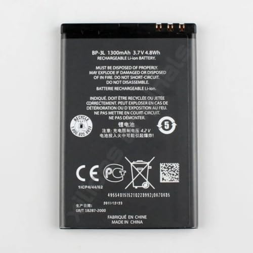 Image of OriginaI (BP-3L) Battery for Nokia Lumia 710, Nokia 610, Asha 303, ASHA 603 Battery with 6 Month Warranty**** (N75)