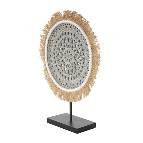 Escultura Decorativa Tribal de Madera Deco 79 gris 14x4x18 in miniatura 7