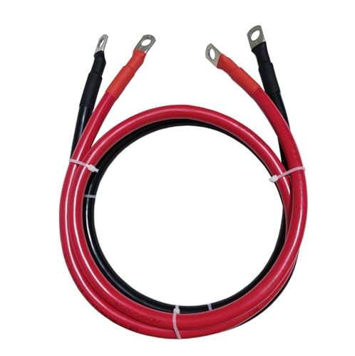 Cable Flexible 20cm Length 8/6/4/2 AWG Copper Wire with Lugs, 10/16/25/35mm Square Battery Connection Cable, for Inverter Battery Series Parallel Connect Extension Connector (Size : M10-10.5mm, C
