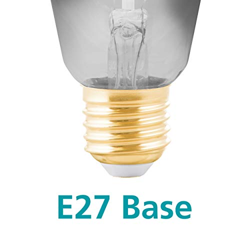 Eglo Dimmable E27 LED, vintage spiral filament light bulb, piston-shaped Edison lamp for retro lighting 4 watt, 100 lumen - Image 4