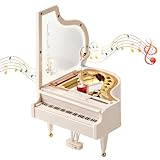 KNBMCAV Carillon per Pianoforte,Scatola Musicale Portagioie con Ballerina Roteante, La Decorazione della Scrivania Regalo di Compleanno di San Valentino di Natale, Collezionisti Ornamento