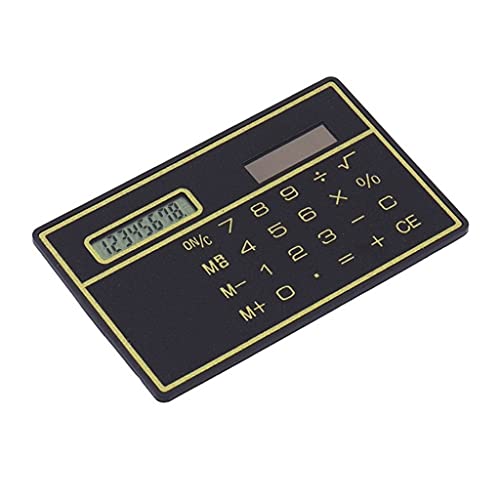 Calculadora solar de 8 dígitos JFDBGU mini y portátil estilo tarjeta de crédito pack de 3 3