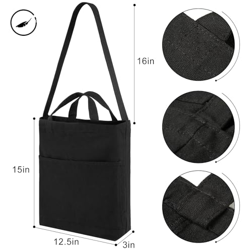 Image of Lily queen Natural Canvas Tote Bag for Crafting Reusable Grocery Shoulder Bags 2pcs