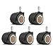 5PCS Ruote per sedia elastiche da 2 pollici Ruota per sedia in gomma Ruota per sedia universale silenziosa Ruota per sedia da ufficio Mobili Caster Hardware-Cina, anello di sicurezza 10mm