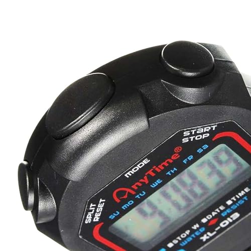 Chronomètre Mini avec chronographe numérique pour Sport, étanche avec Temps partiel et Total – Image 4