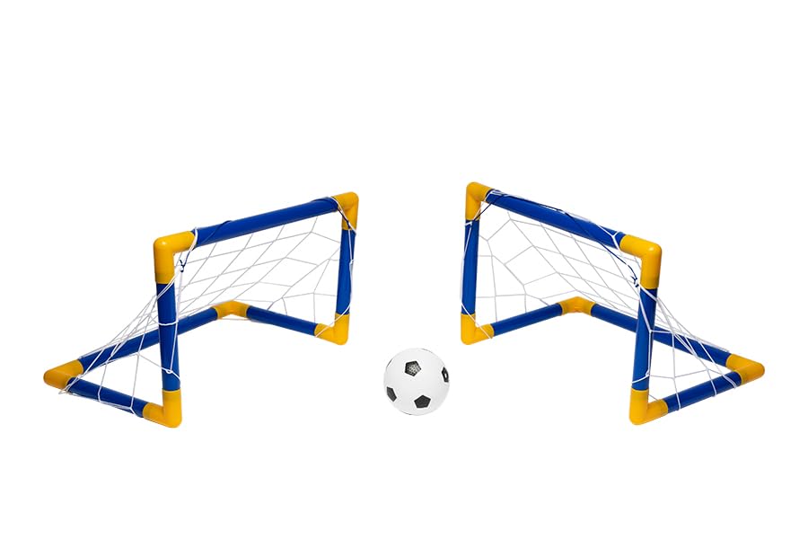MA MAISON Set di 2 Porte da Calcio per Bambini e Ragazzi + Pallone - Facili e Veloci da Montare, Adulti, Gioco Sportivo,...