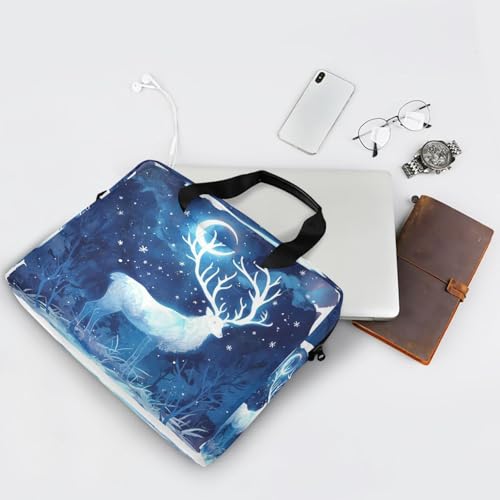 Bolsa Maletín para Laptop 15.6" con Asa y Correa Azul miniatura 7