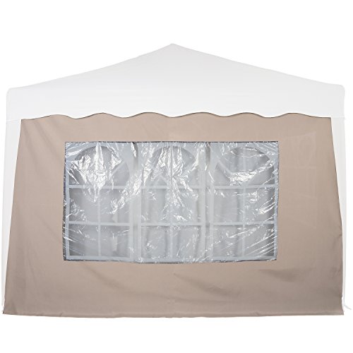 INSTENT® Basic Seitenwand/Seitenteil für Pavillon 3x3m mit Fenster oder Reißverschluss, wasserabweisend und atmungsaktiv, Farbwahl, für Festzelt, Partyzelt