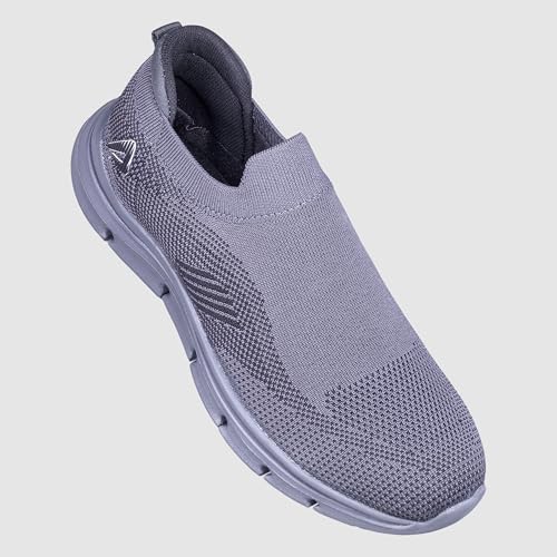Image of Impakto FlexiSock Men's Walking Shoes | Lightweight & Breathable Casual Shoes | Slip-in Fit System for Hassle-Free Wear | Padded Insole | Anti-Skid EVA Outsole | Perfect for Casual Outfit