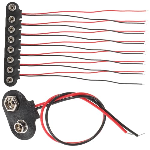 Batería de 9v con conectores tipo T KOMBIUDA de 6cm para maquetas y prototipos