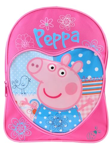 Peppa Pig Backpack | Girls Backpacks for School | Cute Bookbag for Kids | Pink