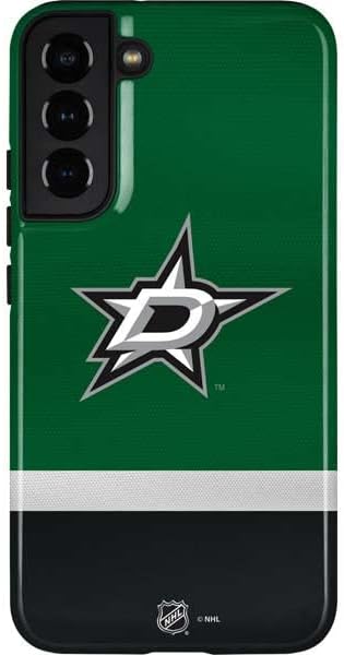 Skinit Pro Phone Case Compatible with Galaxy S22 Plus - Officially Licensed NHL Dallas Stars Black Text Design